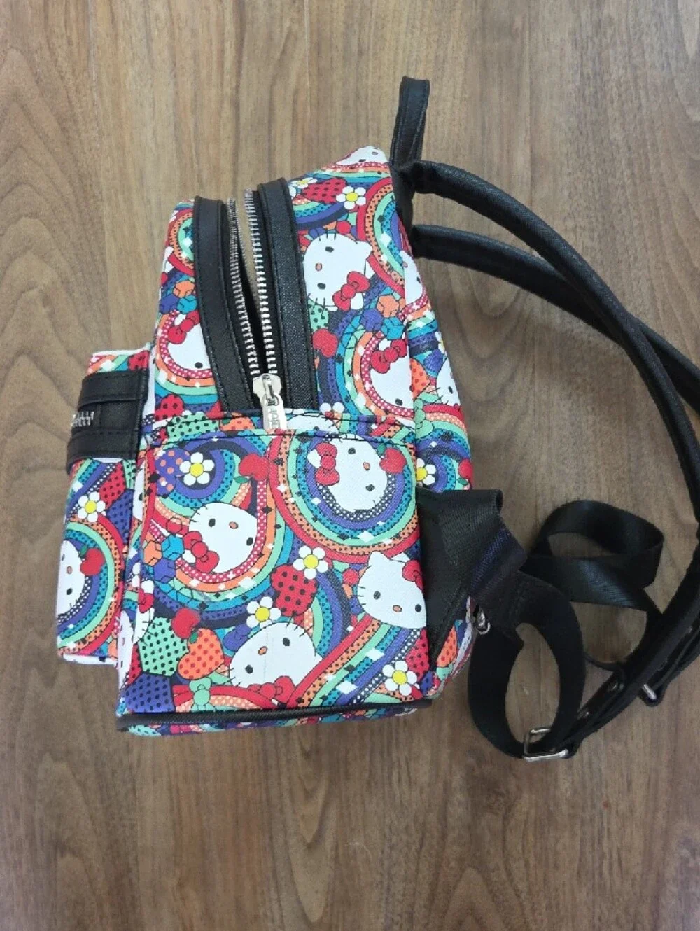 Sanrio Loungefly Hello Kitty Pattern Mini Backpack - Multi-Color